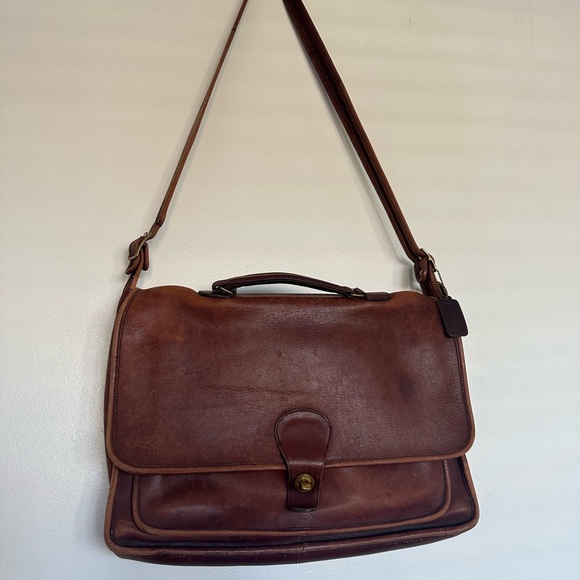 VTG Coach leather briefcase messenger - Picture 7 of 9